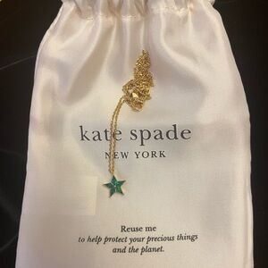 Kate Spade Cosmic Pendant Emerald Green Gift Ready